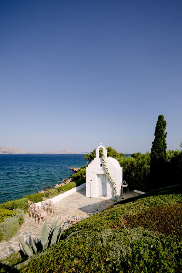 Summer Coastal Wedding In Athens With A Timeless White Palette