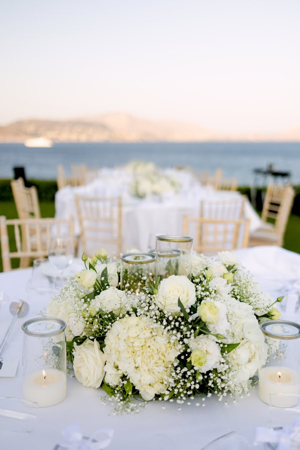 Summer Coastal Wedding In Athens With A Timeless White Palette