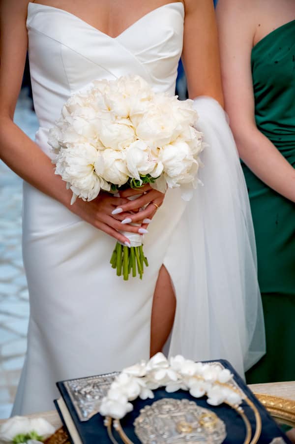 Summer Wedding Athens White Blooms