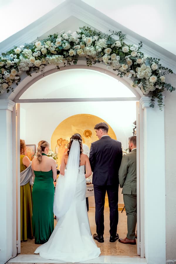 Summer Wedding Athens White Blooms