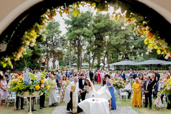 Vibrant Shades Floral Details Romantic Fall Wedding