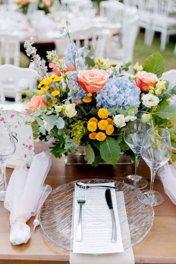 Vibrant Shades Floral Details Romantic Fall Wedding