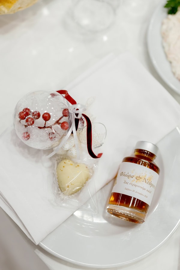 Christmas Wedding Burgundy Flowers