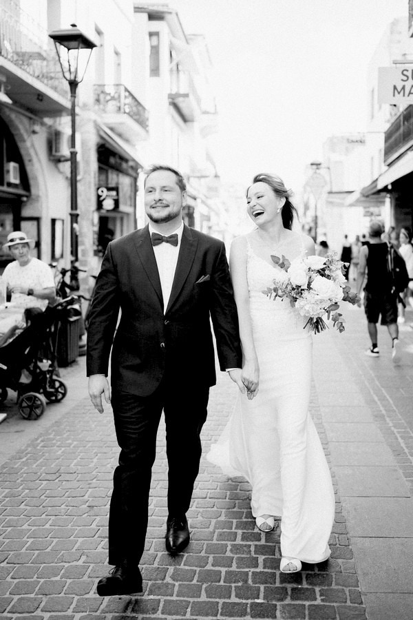 Heartfelt Summer Wedding Crete Surrounded Blue Florals