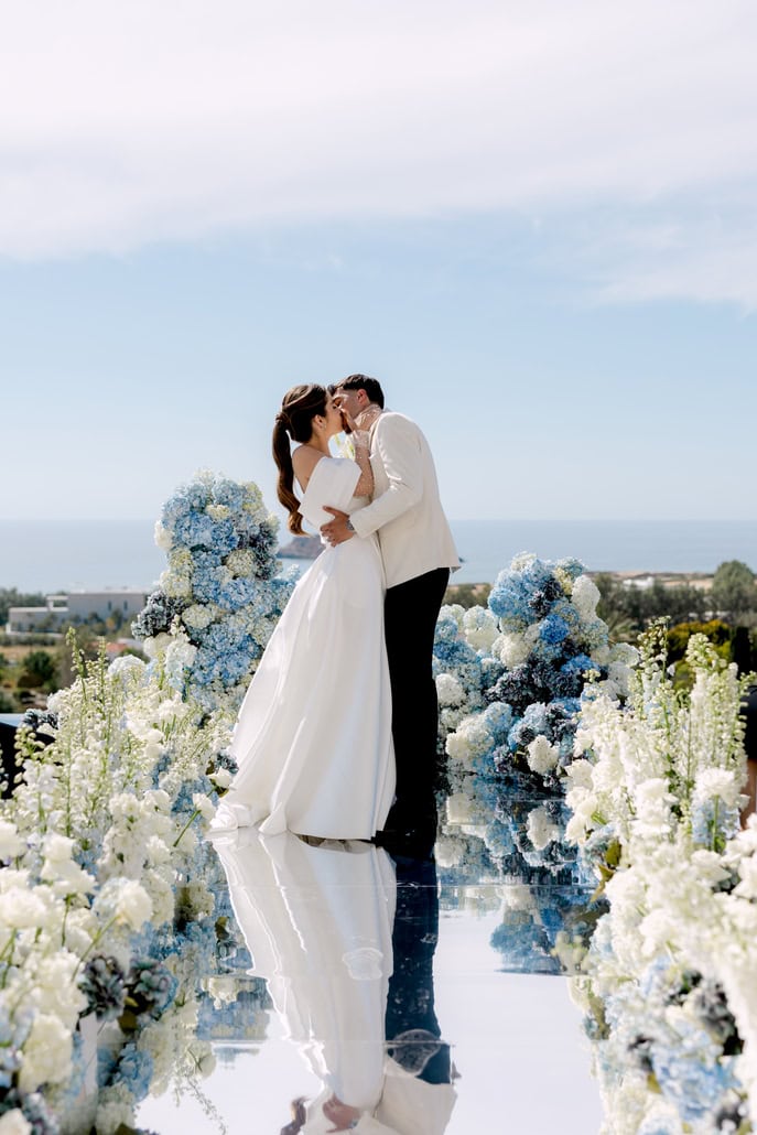 A modern edgy styled shoot in Cyprus with luscious florals