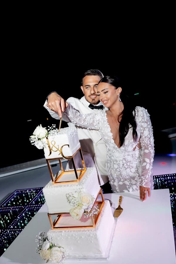 Modern Luxe Wedding Crete Gold Black Details