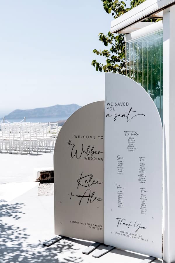 Modern Santorini Ceremony On The Cliffs