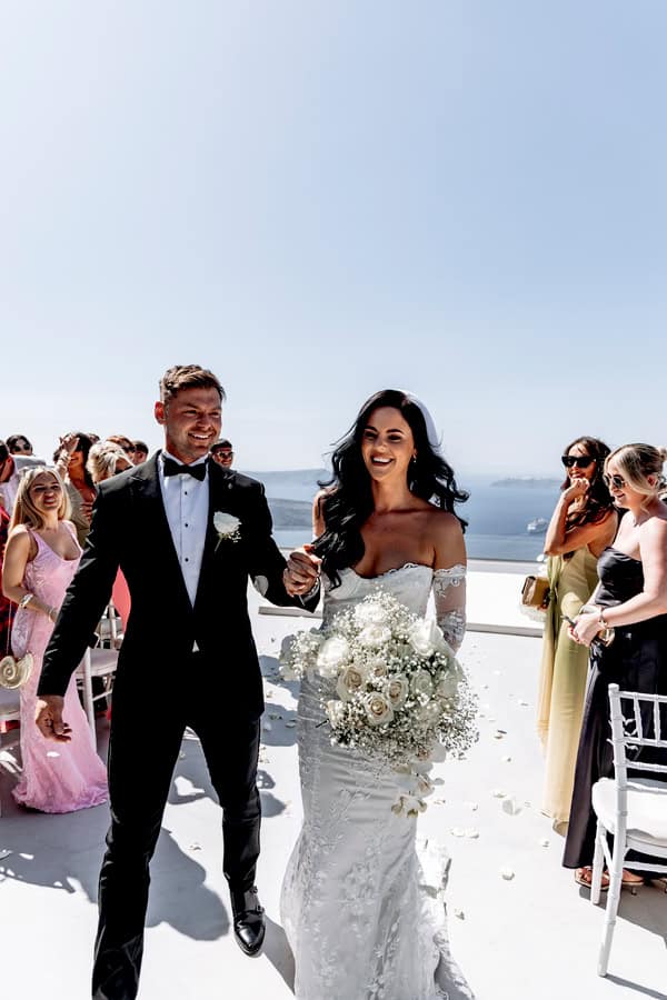 Modern Santorini Ceremony On The Cliffs