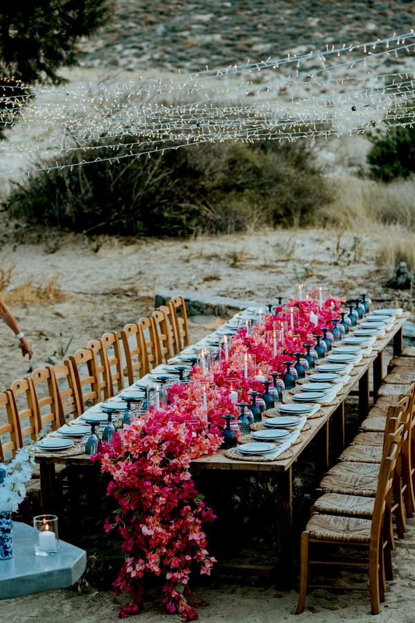 Rustic Chic Wedding Inspiration Bougainvillea Blue Details