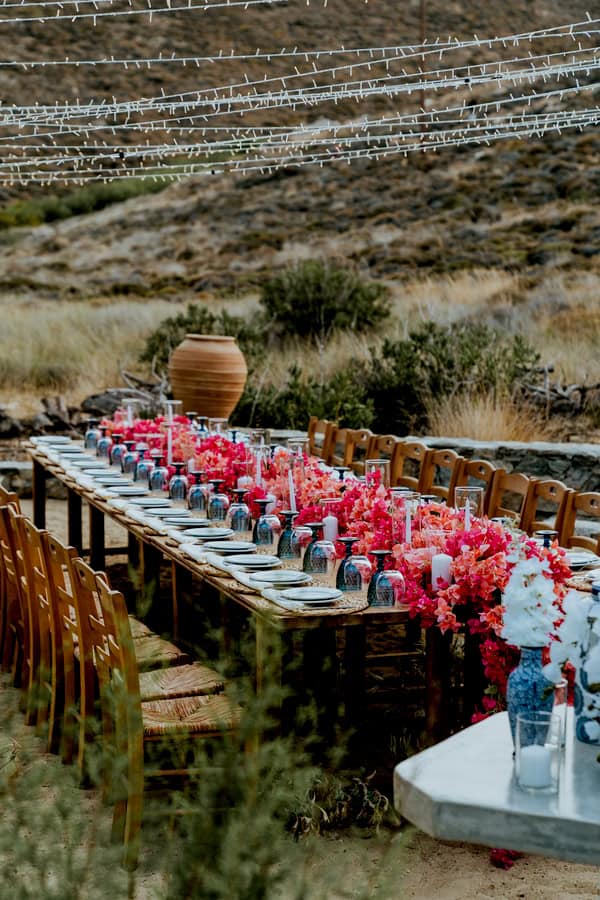 Rustic Chic Wedding Inspiration Bougainvillea Blue Details
