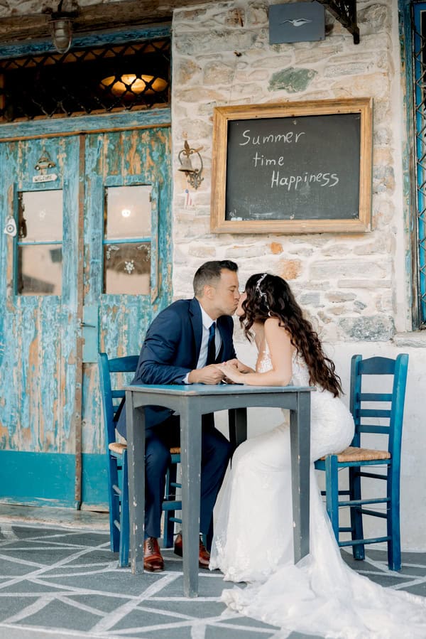 White Floral Golden Accent Wedding