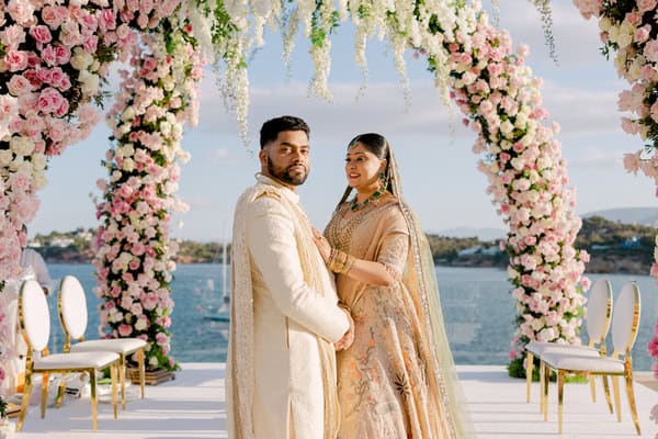 A breathtaking fusion of Indian traditions in a stunning destination wedding | Anusha & Pranav
