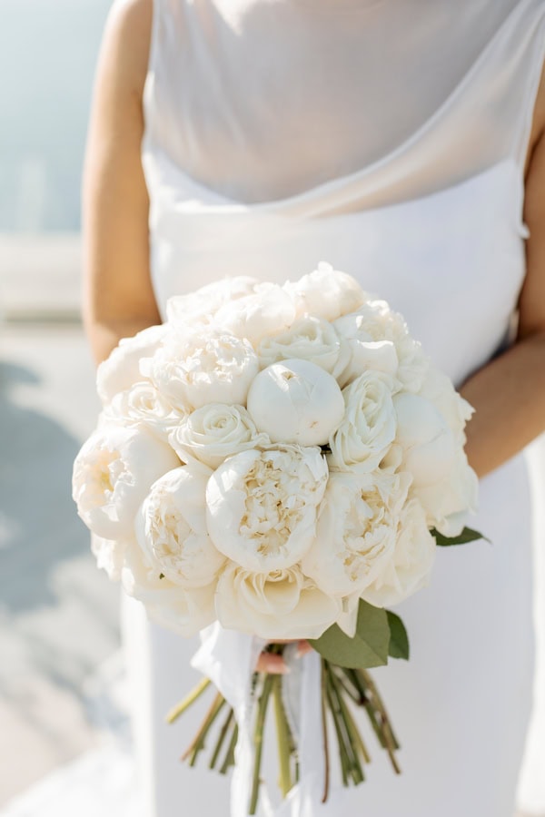 Chic Wedding Santorini Caldera