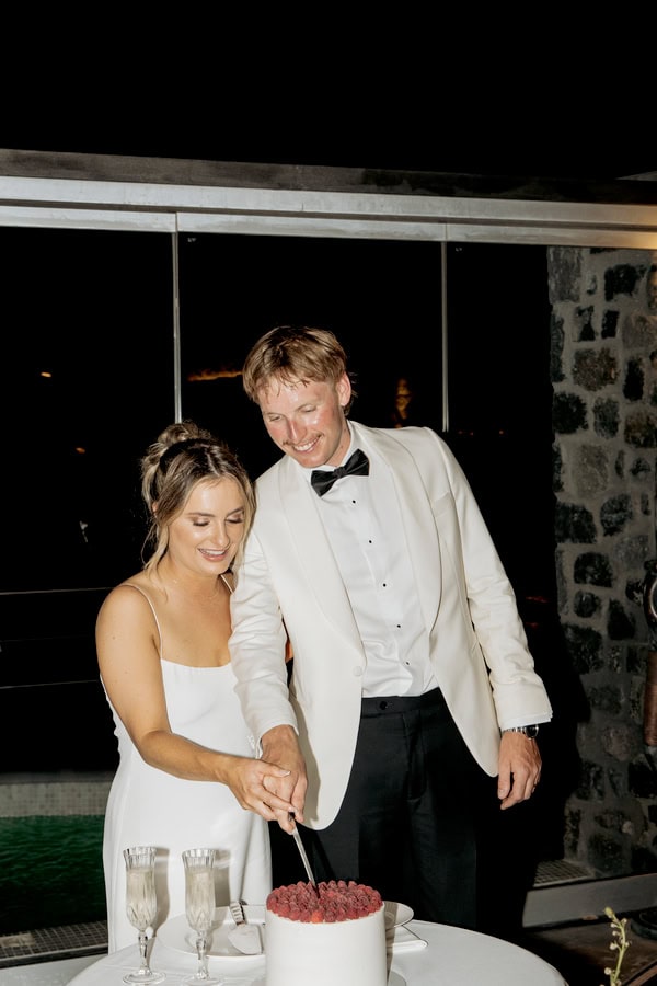 Chic Wedding Santorini Caldera