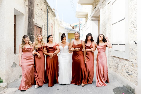 Deep Red Florals And Natural Textures Cyprus Wedding