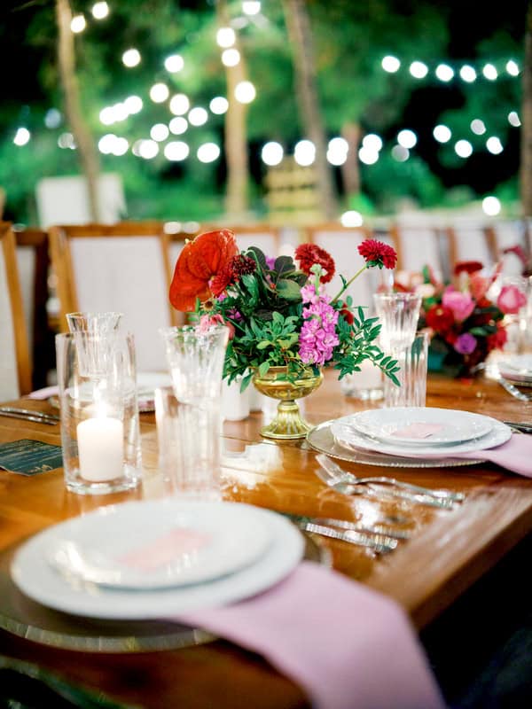 Deep Red Florals And Natural Textures Cyprus Wedding