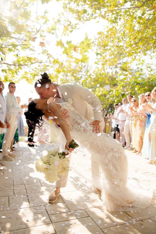 Destination Romantic Wedding Rethymno White Flowers