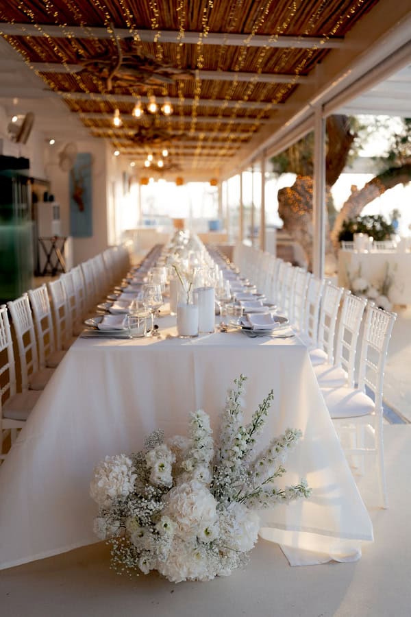 Destination Romantic Wedding Rethymno White Flowers