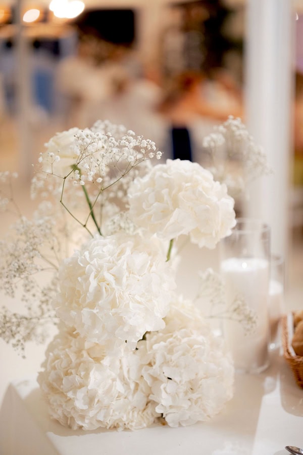 Destination Romantic Wedding Rethymno White Flowers
