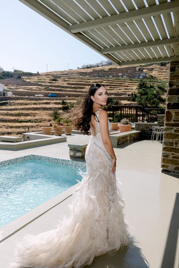 Elegant Summer Wedding Tinos White Details