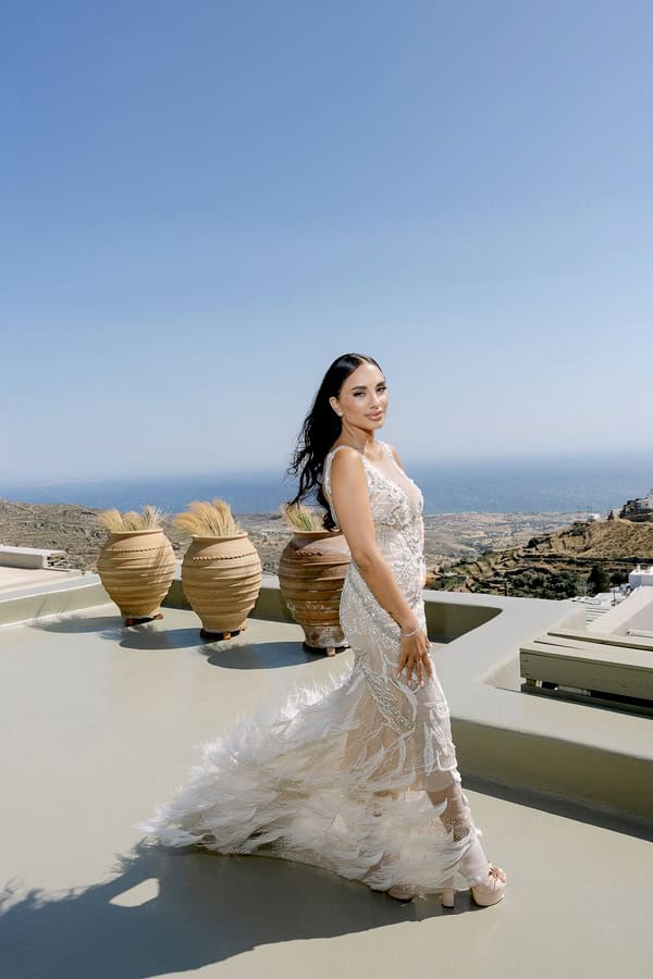 Elegant Summer Wedding Tinos White Details