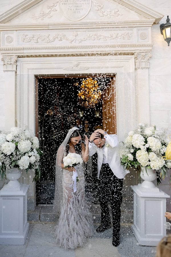 Elegant Summer Wedding Tinos White Details