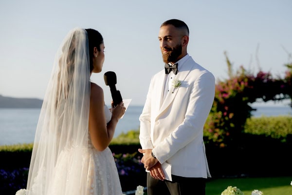 Fairytale Wedding Overlooking The Sea In Crete