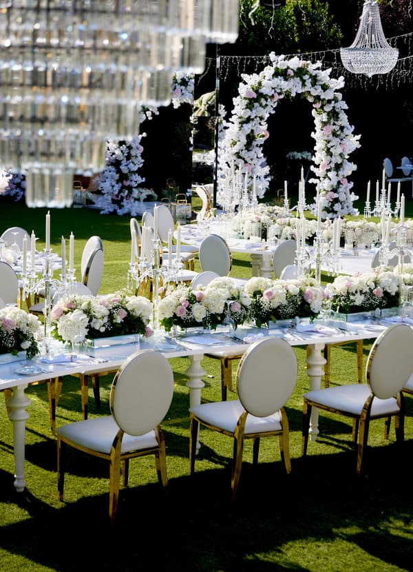 Luxury Summer Wedding Floral Arches