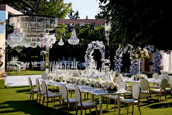 Luxury Summer Wedding Floral Arches
