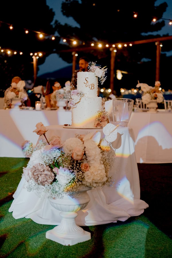 Romantic Summer Wedding White Dusty Pink Details