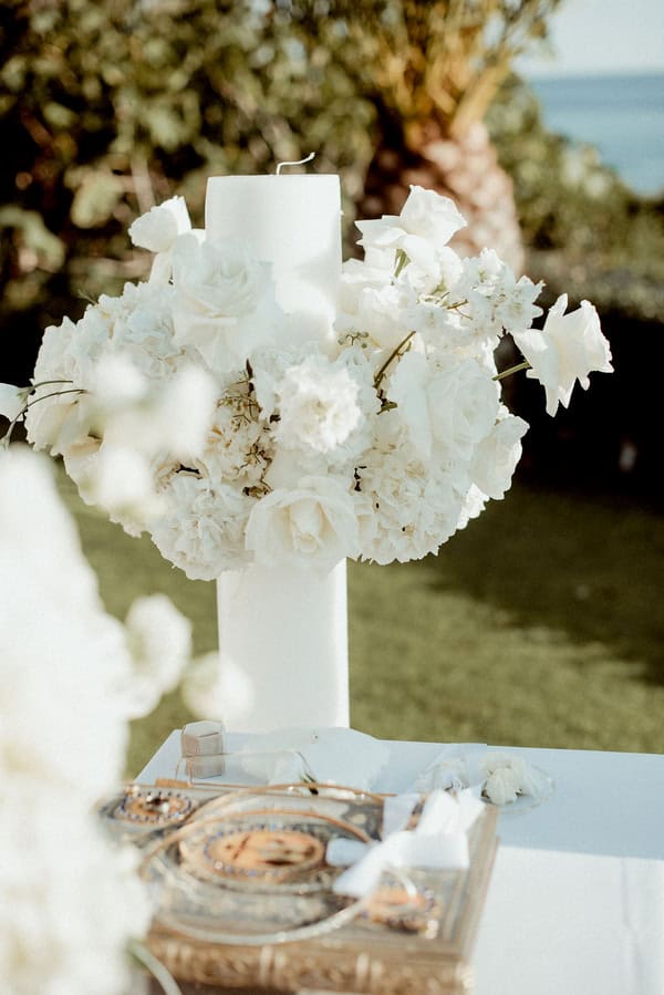 Romantic Summer Wedding White Florals