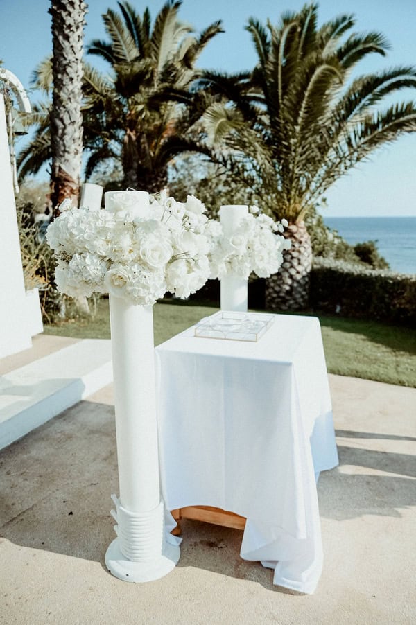 Romantic Summer Wedding White Florals