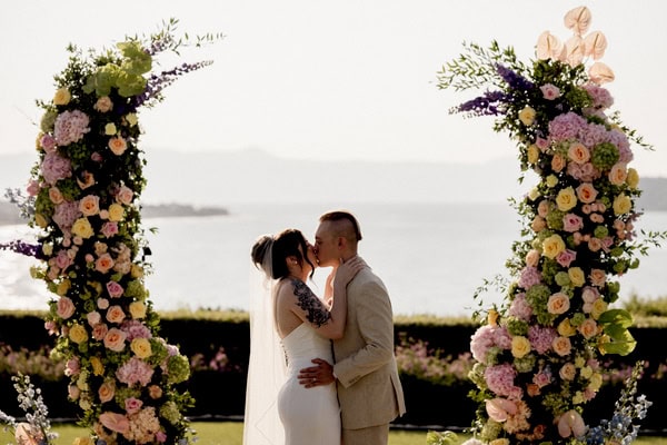 Romantic Wedding Chania Secret Garden Pastel Tones