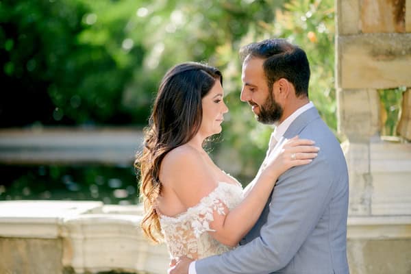 Romantic White Island Wedding