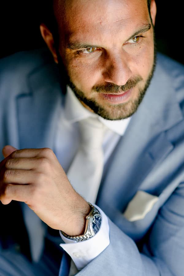 Romantic White Island Wedding