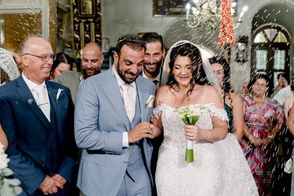 Romantic White Island Wedding