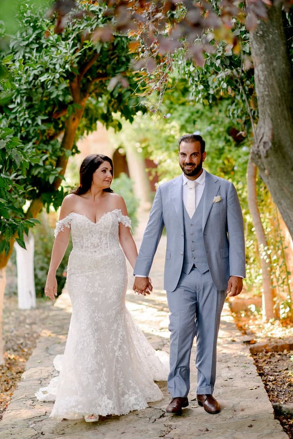 Romantic White Island Wedding