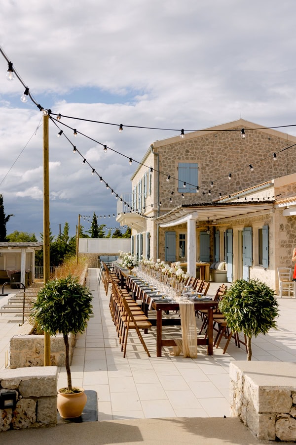 Rustic Wedding Kefalonia White Green Details