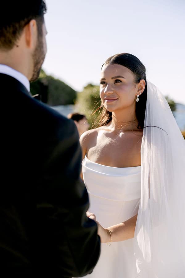 Summer Romantic Wedding Kefalonia White Florals