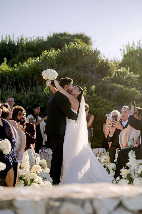 Summer Romantic Wedding Kefalonia White Florals