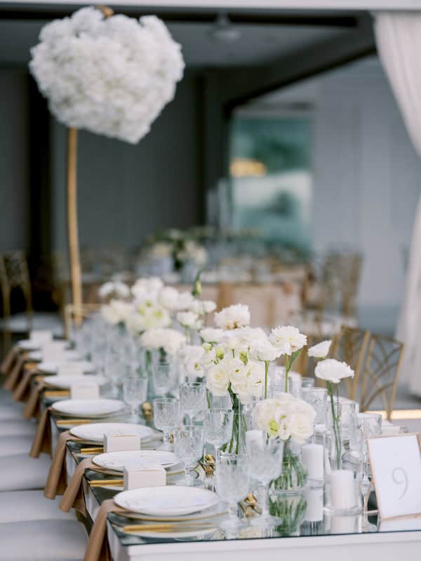 Summer Wedding White Palette Elegant Details