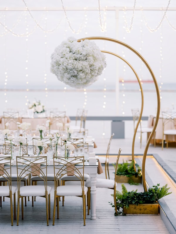 Summer Wedding White Palette Elegant Details