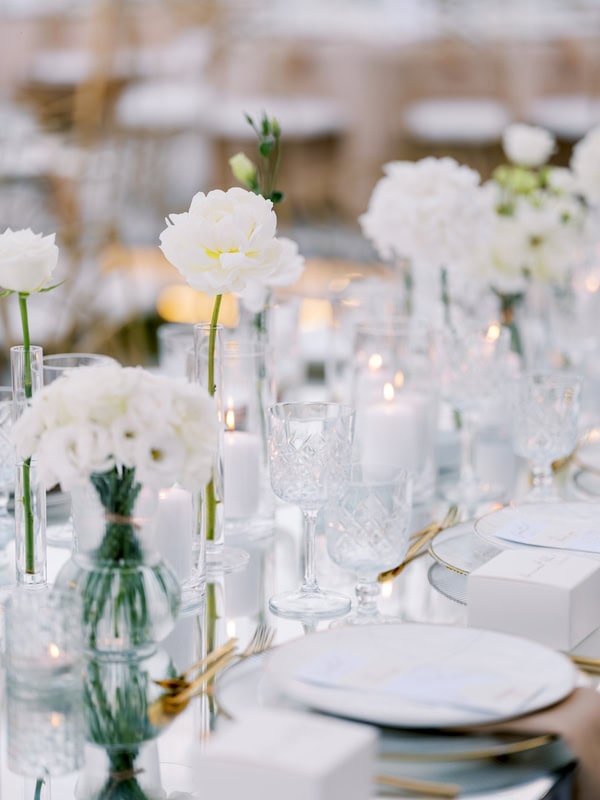 Summer Wedding White Palette Elegant Details