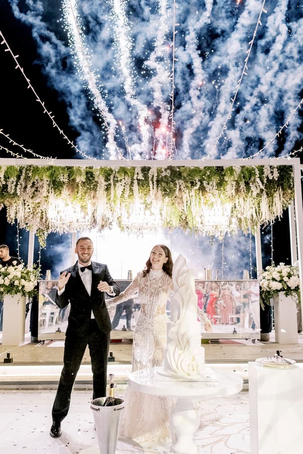 Summer Wedding White Palette Elegant Details