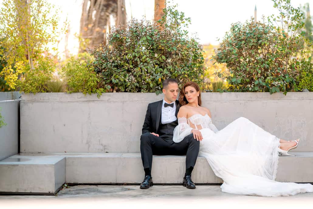 Winter wedding with beautiful blooms in red hues | Elena & Giannis