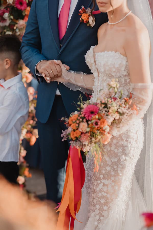 Colorful Summer Wedding Ierapetra Vibrant Flowers