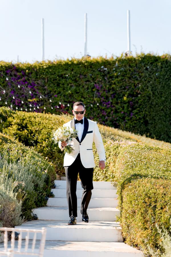 Romantic Destination Wedding Athens White Florals