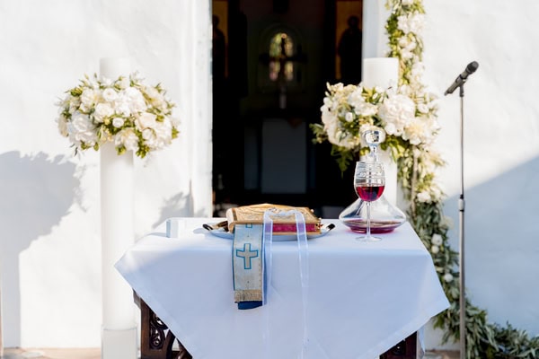 Romantic Destination Wedding Athens White Florals