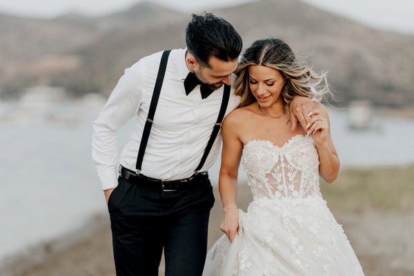 Romantic summer wedding at the dreamy Polixoros Oneiron venue | Penny & Dimitris