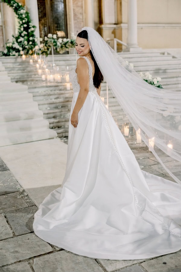 Romantic Summer Wedding Patra White Gold Details